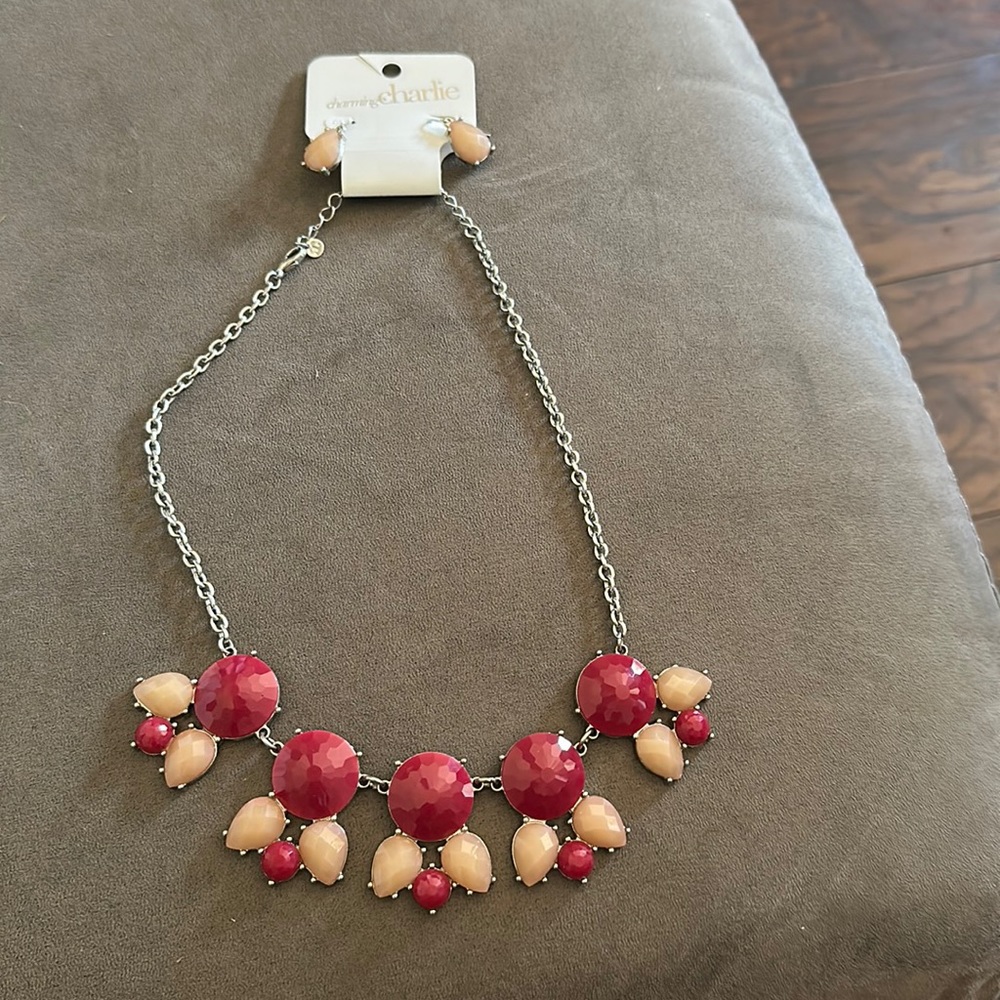 Charming Charlie earring and necklace set.
